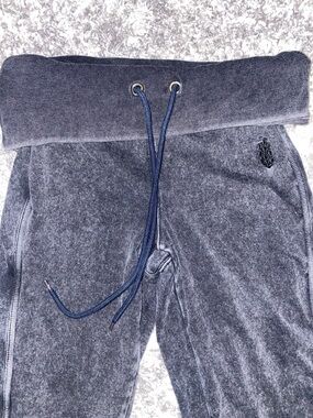 FP Movement by Free People Dark Navy Velour Boot Cut Pants